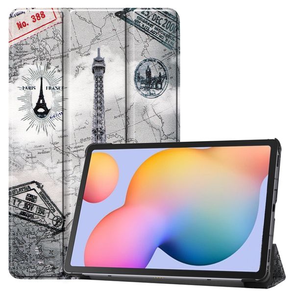 imoshion Design Trifold Bookcase Samsung Galaxy Tab S6 Lite / Tab S6 Lite (2022) / Tab S6 Lite (2024) - Parijs