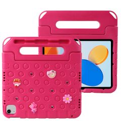 imoshion Kidsproof tablethoes met afneembare dolls Apple iPad 11 (2025) 11 inch A16 / iPad 10 (2022) 10.9 inch - Roze