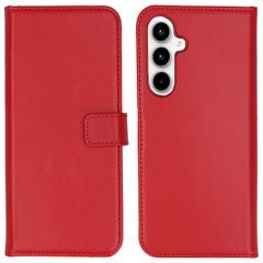 Selencia Echt Leren Bookcase Samsung Galaxy A35 - Rood