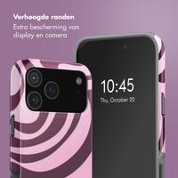 Selencia Vivid Backcover met MagSafe Apple iPhone 18 Pro / 17 Pro - Wavy Swirl Pink Plum