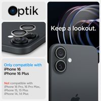 Spigen GLAStR EZ Fit Optik Pro Camera Protector 2 Pack Apple iPhone 16 / 16 Plus - Black