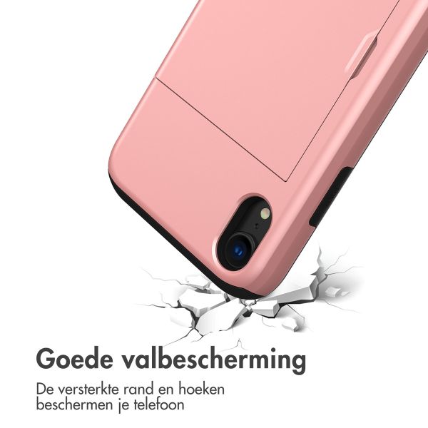 imoshion Backcover met pasjeshouder iPhone Xr - Rosé Goud