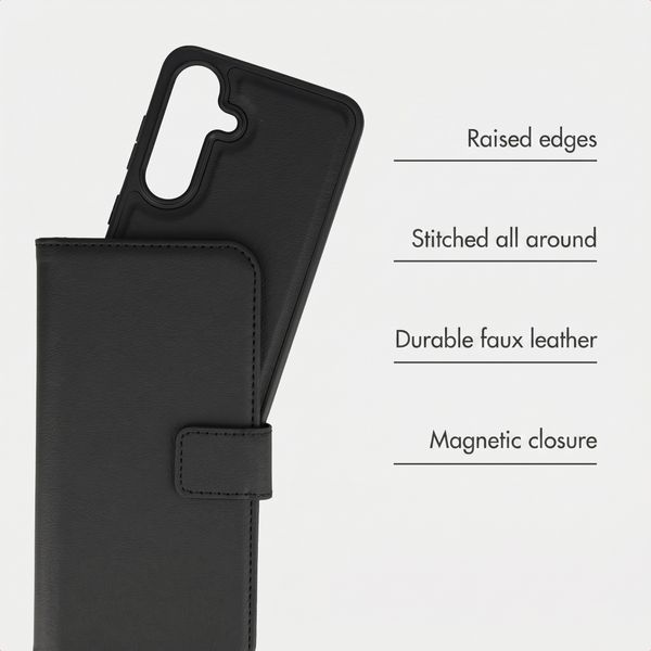 imoshion Detachable 2-in-1 Luxury Bookcase Samsung Galaxy S26 - Black