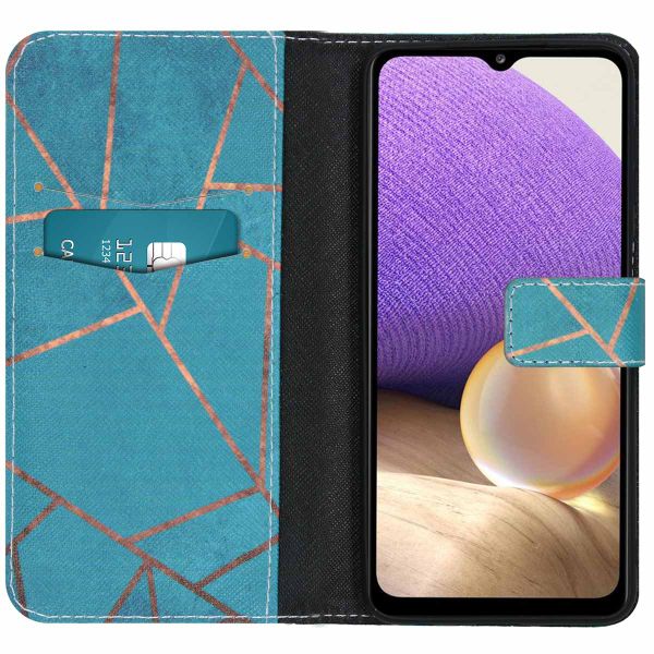 imoshion Design Softcase Bookcase Samsung Galaxy A32 (5G) - Blue Graphic