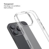 Selencia Transparent Case with Hooks + Lova Wrist Strap Apple iPhone 16 Pro - Orange