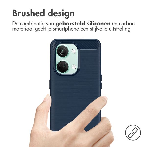 imoshion Brushed Backcover OnePlus Nord 3 - Donkerblauw