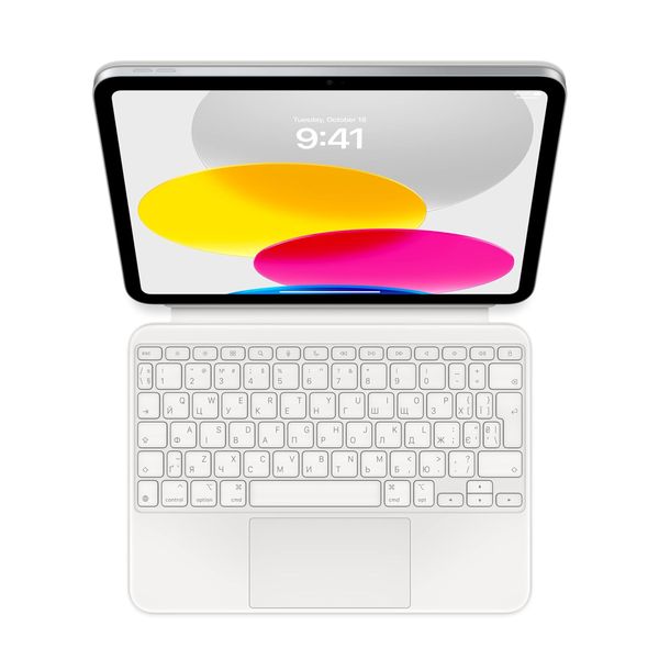 Apple Magic Keyboard Apple iPad 11 (2025) 11 inch A16 / iPad 10 (2022) 10.9 inch - OEKRAÏNE - Wit
