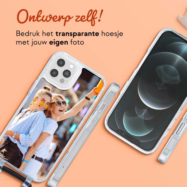 Ontwerp je eigen MagSafe Backcover met afneembaar koord voor de Apple iPhone 12 Pro Max - Transparant