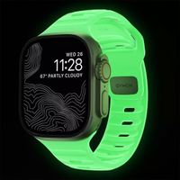 Nomad Sport band FKM Apple Watch Series 1 t/m 11 / SE / Ultra (44/45/46/49 mm) - Glow Green