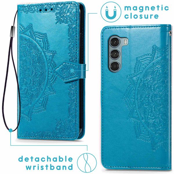 imoshion Mandala Bookcase Motorola Moto G200 - Turquoise