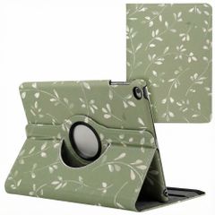 imoshion 360° Draaibare Design Bookcase Apple iPad 6 (2018) 9.7 inch / iPad 5 (2017) 9.7 inch - Green Flowers