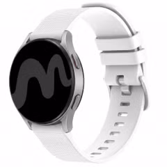 imoshion Siliconen sport bandje met gesp  - Universeel 20 mm aansluiting - Wit
