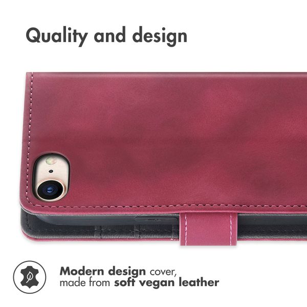 imoshion Bookcase with Strap Apple iPhone SE (2022 / 2020) / 8 / 7 - Red