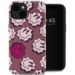 Selencia Vivid Backcover met MagSafe Apple iPhone 14 - Wavy Smiley Pink