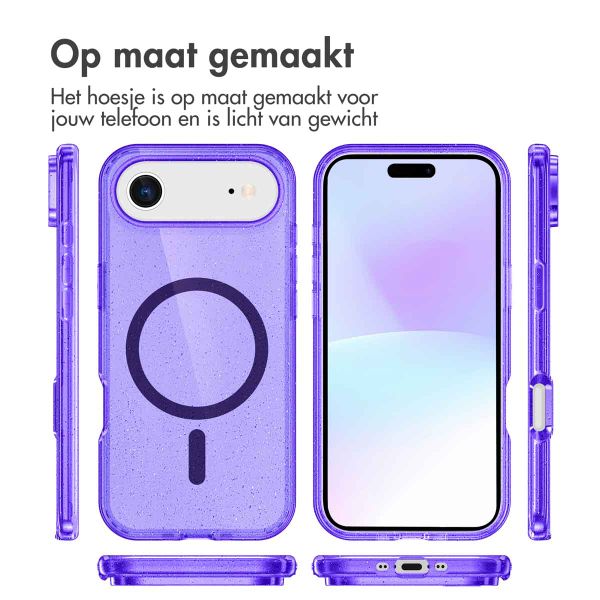 imoshion Sparkle Backcover met MagSafe Apple iPhone Air - Paars