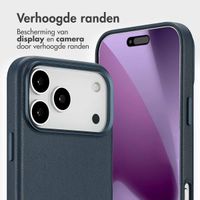 Accezz Leather Bookcase 2-in-1 met MagSafe Apple iPhone 17 Pro Max - Nightfall Blue