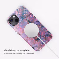 Selencia Vivid Backcover met MagSafe Apple iPhone 13 - Fresh Paint Flower Orange