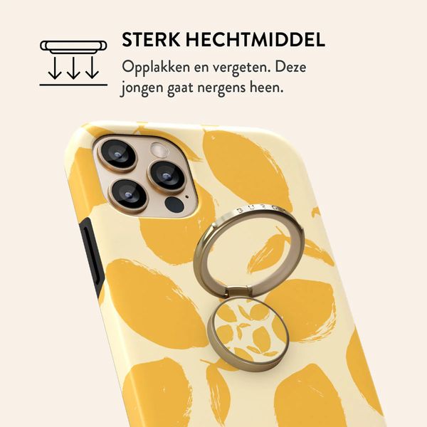 Burga Ringholder Gold - Telefoonring - Lemon Tart