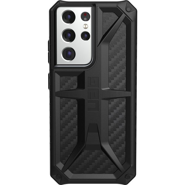 UAG Monarch Backcover Samsung Galaxy S21 Ultra - Carbon Fiber