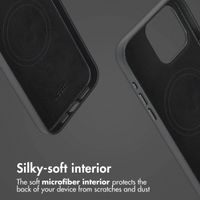 Accezz 2-in-1 Leather Bookcase with MagSafe Apple iPhone 15 Pro Max - Onyx Black