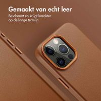 Accezz MagSafe Leather Backcover Apple iPhone 15 Pro Max - Sienna Brown