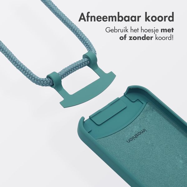 imoshion Color Backcover met afneembaar koord MagSafe Apple iPhone 15 - Donkergroen