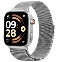 imoshion Milanees magnetisch bandje Xiaomi Smart Band 9 / 8 Pro / Redmi Watch 6 / 5 / 4 - Zilver