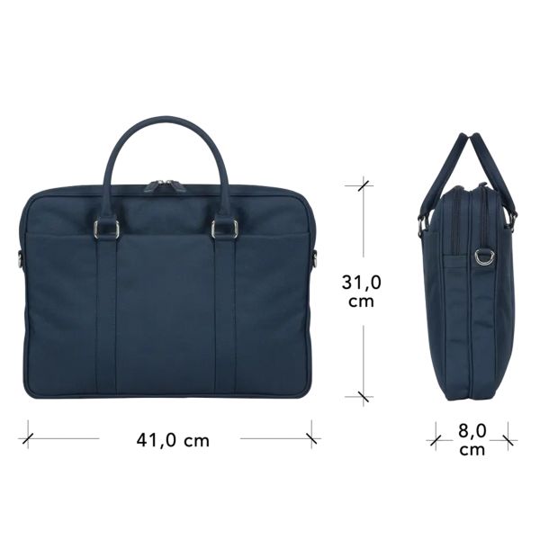 dbramante1928 Ginza Duo Pocket Laptoptas 16 inch - Gerecycled materiaal - Blauw