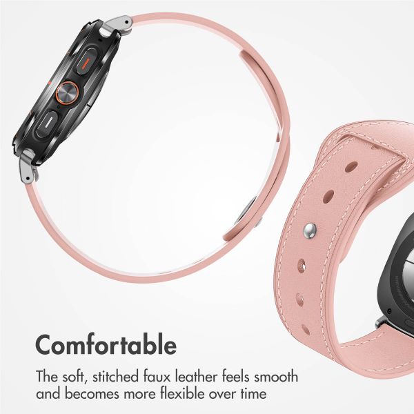 imoshion Leather strap Samsung Galaxy Watch Ultra 2 (2026) / Ultra (2024/2025) - Pink