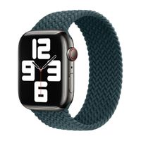 Apple Gevlochten solobandje Apple Watch | 44/45/46/49 mm - Maat 2 - Rainforest