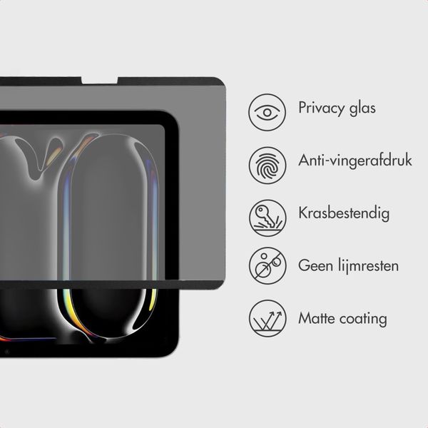 Accezz Magnetische Privacy Screenprotector Apple iPad Pro 13 (2025) M5 / (2024) M4