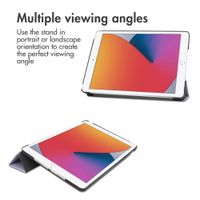 imoshion Design Trifold Bookcase Apple iPad 9 (2021) 10.2 inch / iPad 8 (2020) 10.2 inch / iPad 7 (2019) 10.2 inch - Flowers Distance