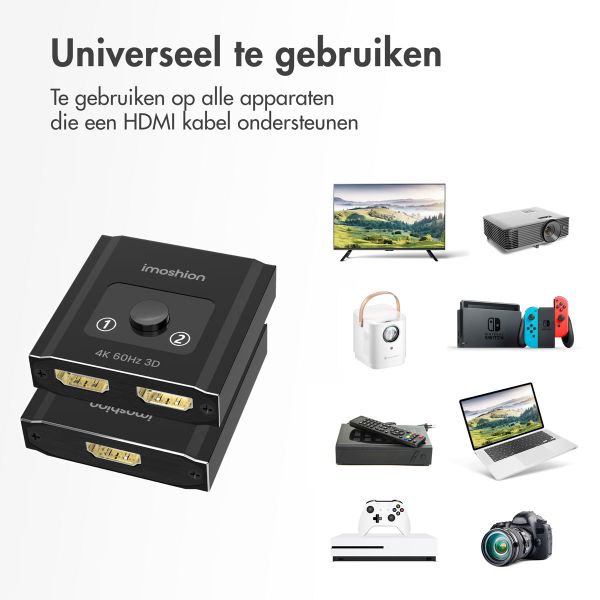 imoshion HDMI switch - 2-in-1-uit / 1-in-2-uit - 4K 60Hz