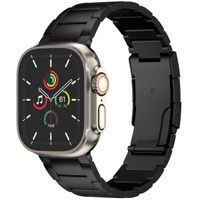 Accezz Mat Titanium bandje Apple Watch | 44/45/46/49 mm - Zwart