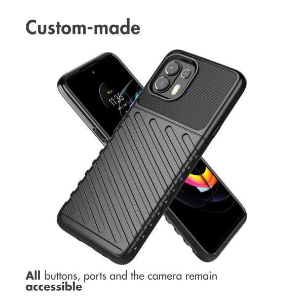 imoshion Thunder Backcover Motorola Edge 20 Lite - Zwart