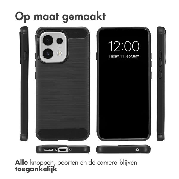 imoshion Brushed Backcover Oppo Reno 16 F - Zwart