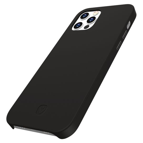 Valenta Luxe Leather Backcover iPhone 12 (Pro) - Zwart