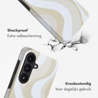 Selencia Vivid Backcover met MagSafe Samsung Galaxy S26 FE - Desert Waves Beige