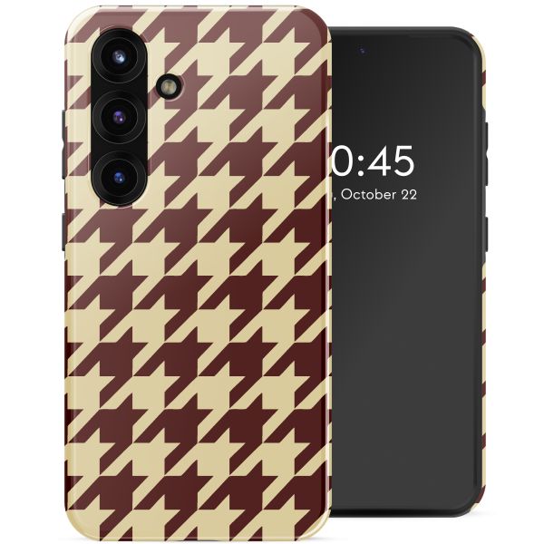 Selencia Vivid Backcover Samsung Galaxy S25 - Pied-de-Poule