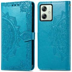 imoshion Mandala Bookcase Motorola Moto G54 - Turquoise