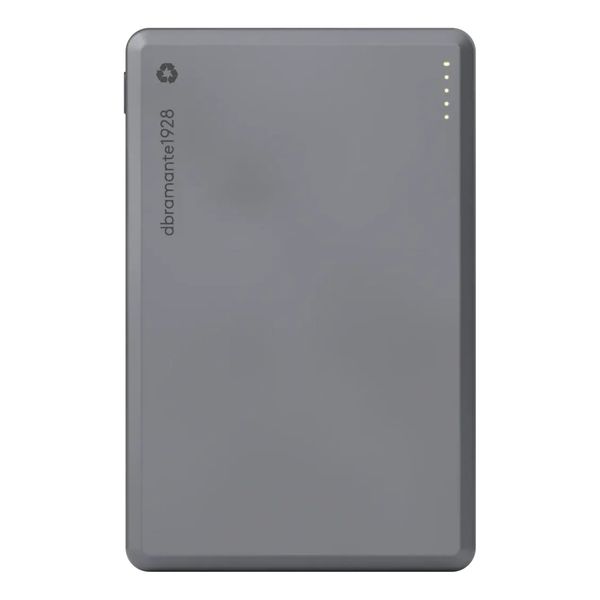 dbramante1928 Re-charge Powerbank 5.000 mAh - Draadloze Powerbank - Grijs