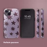 Selencia Vivid Backcover met MagSafe Apple iPhone 13 - Stars Plum Lilac