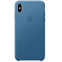 Apple Leather Backcover iPhone Xs Max - Cod Blue