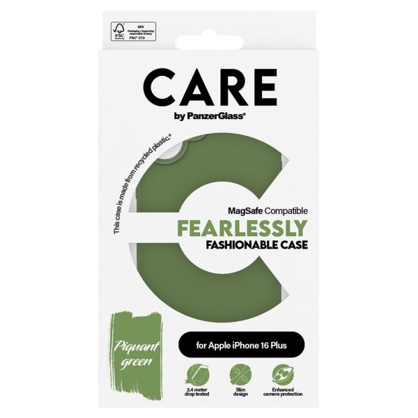 CARE by PanzerGlass Fashion Backcover MagSafe iPhone 16 Plus - Groen