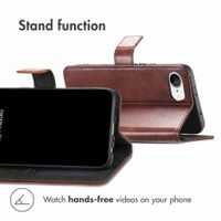 imoshion Luxury Bookcase Apple iPhone SE (2022 / 2020) / 8 / 7 / 6(s) - Dark Brown