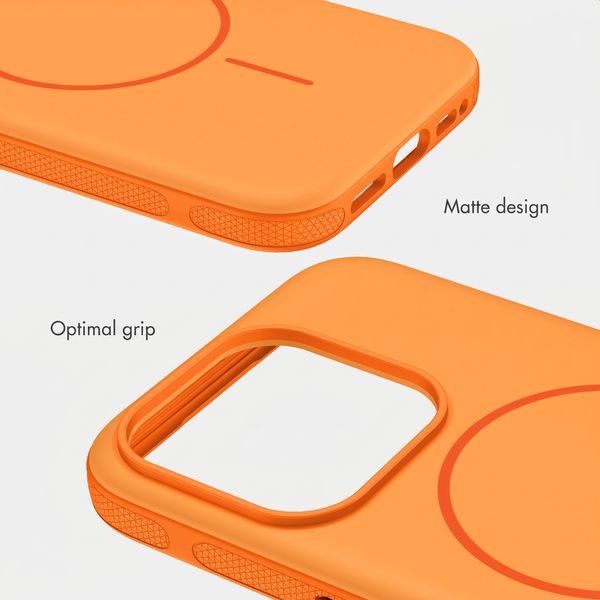 imoshion Colour Back Cover with Thin MagSafe Ring Apple iPhone 15 Pro - Orange