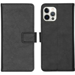 imoshion Luxe Bookcase Apple iPhone 12 (Pro) - Zwart