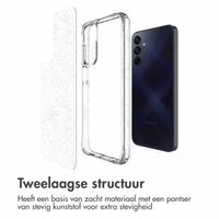 imoshion Clear Glitter Backcover Samsung Galaxy A15 (5G/4G) - Zilver