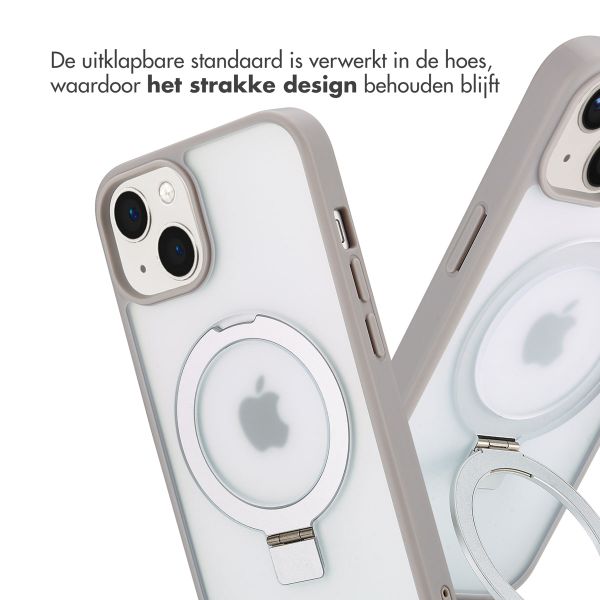 Accezz Ring Stand Backcover met MagSafe iPhone 13 - Grey