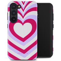 Selencia Vivid Tough Backcover Samsung Galaxy S23 - Double Hearts Rubine Red Lilac